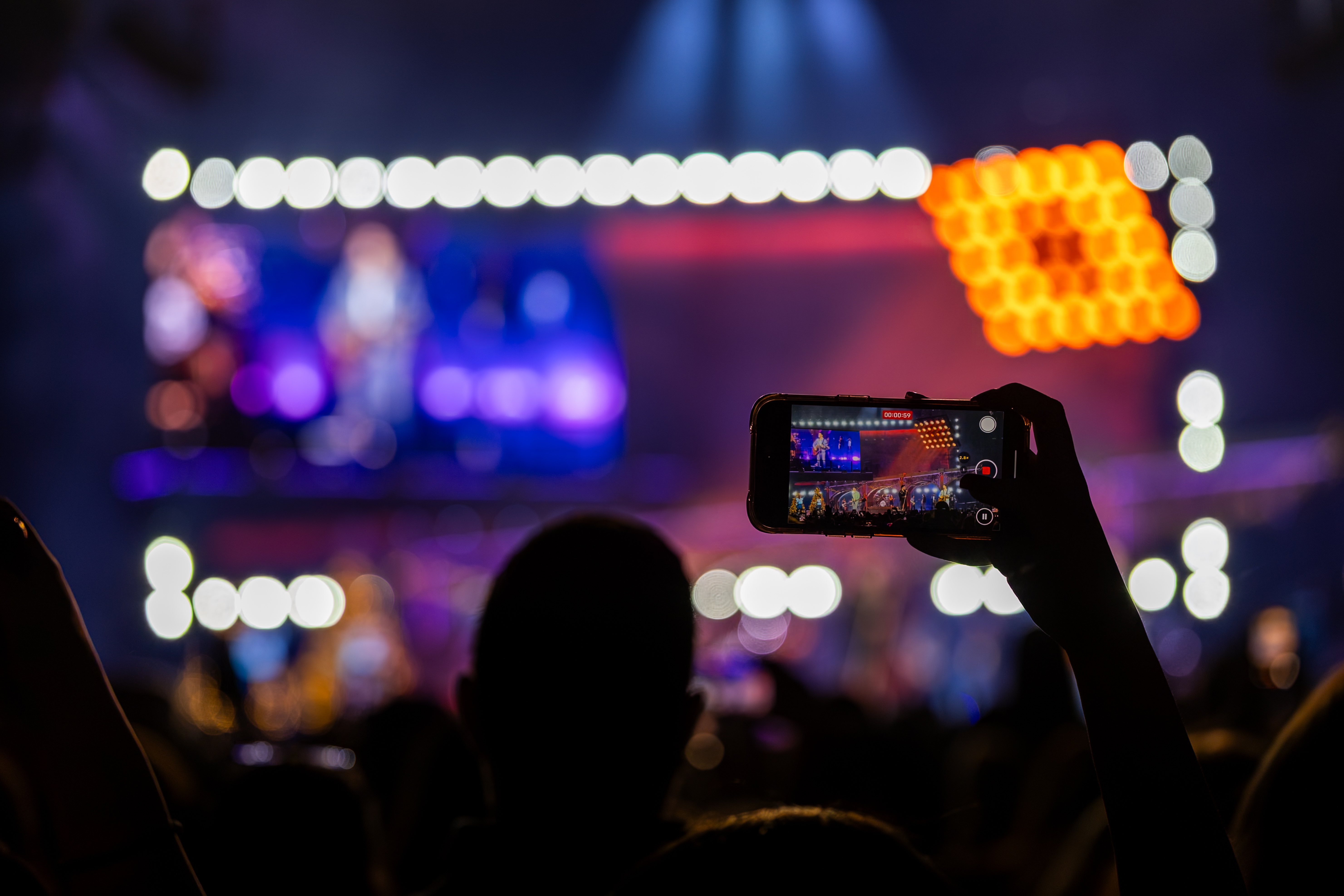 Capturing content at a concert