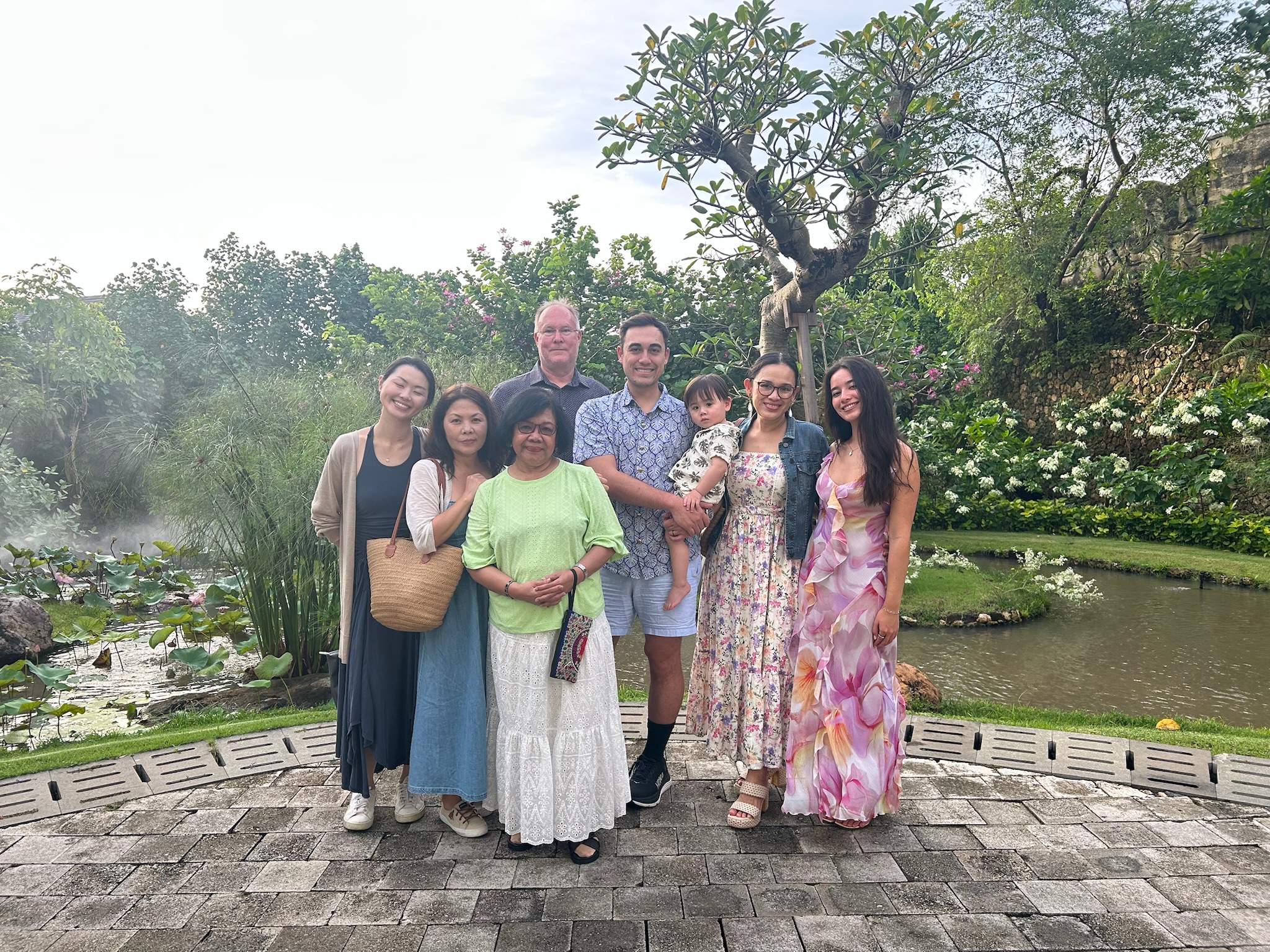 Study Abroad Visit Family Picture