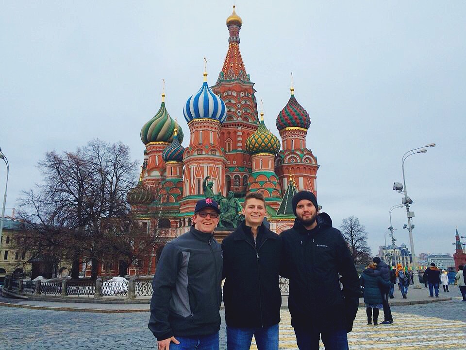 Emery studying abroad in Russia