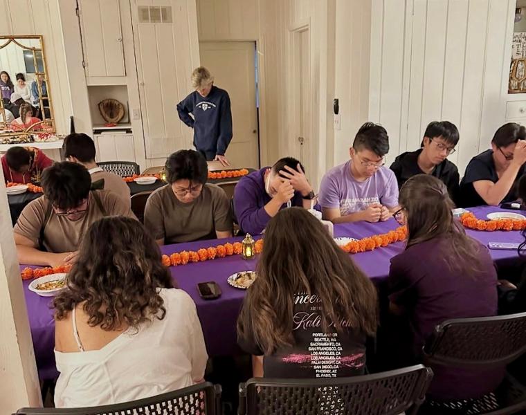 Diwali Celebration Students gather to celebrate Diwali