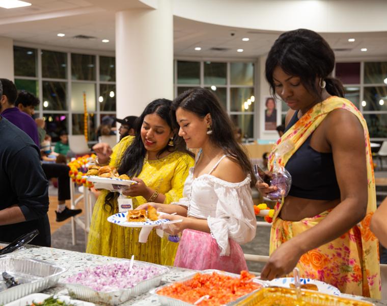 TCU's South Asian Inter-Cultural Association along with Student Identity and Engagement hosts a Diwali Extravaganza for the TCU community. The event is held in TCU's Intercultural Center and included food, henna, caricatures, games and a photo booth. Photo by Marina Magnant (social media intern), November 9, 2022