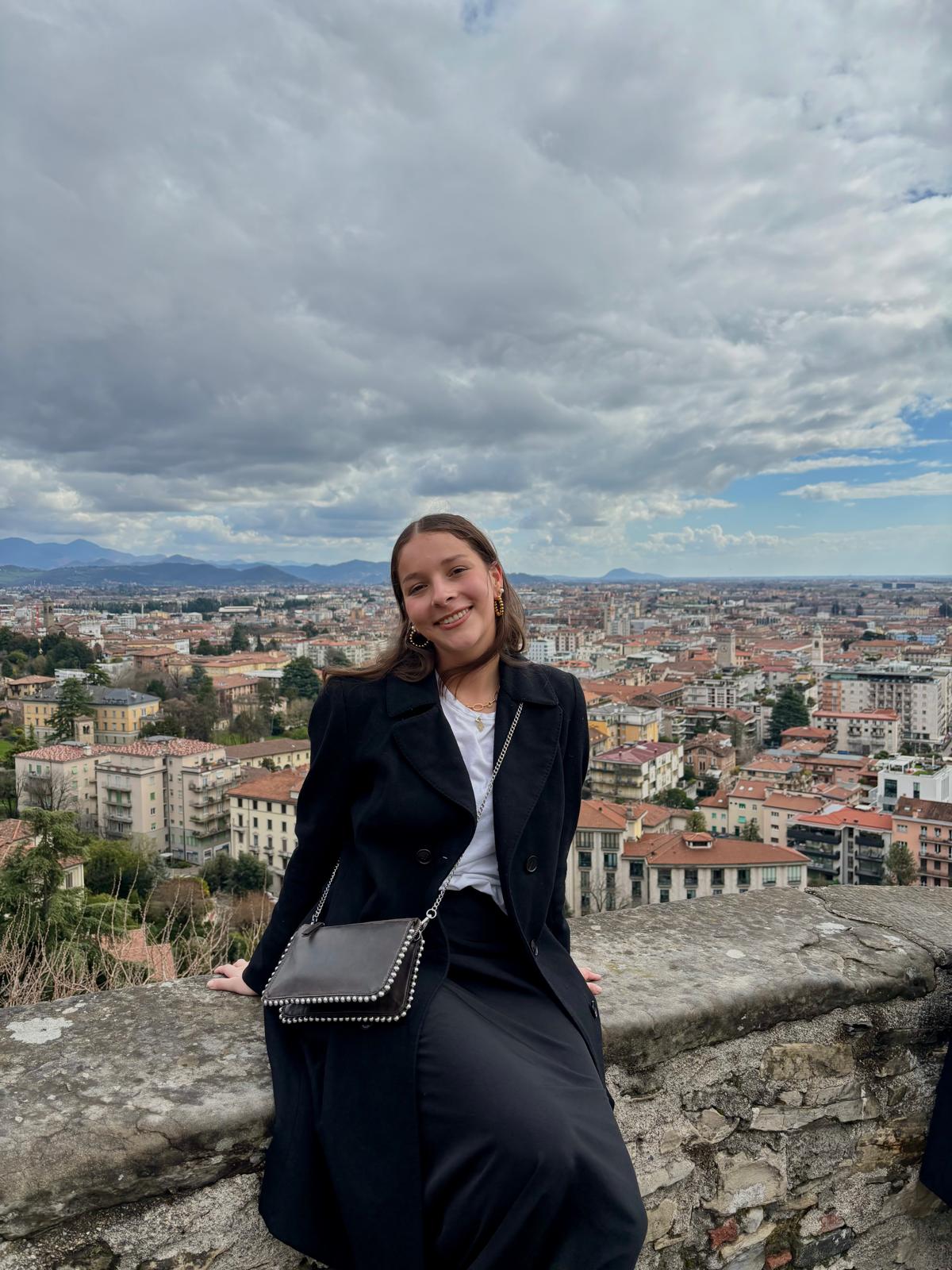 Lucia studying abroad in Florence, Italy