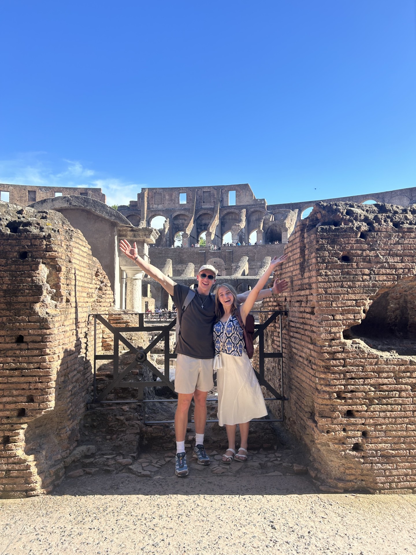 Gabby and Lance studying abroad in Italy.