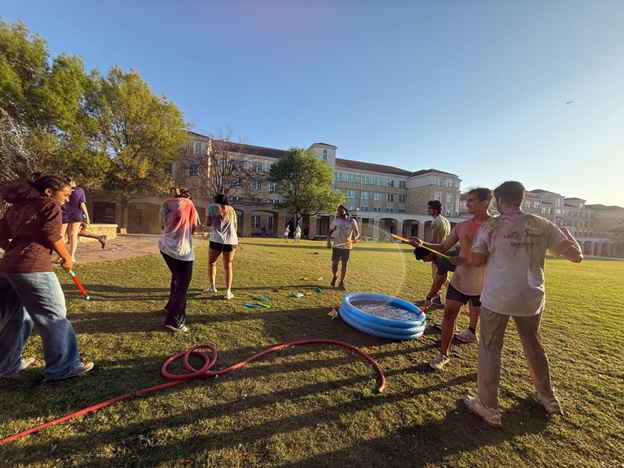 Students and the Holi Festival
