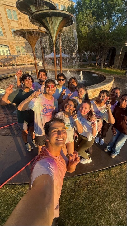 Students and the Holi Festival