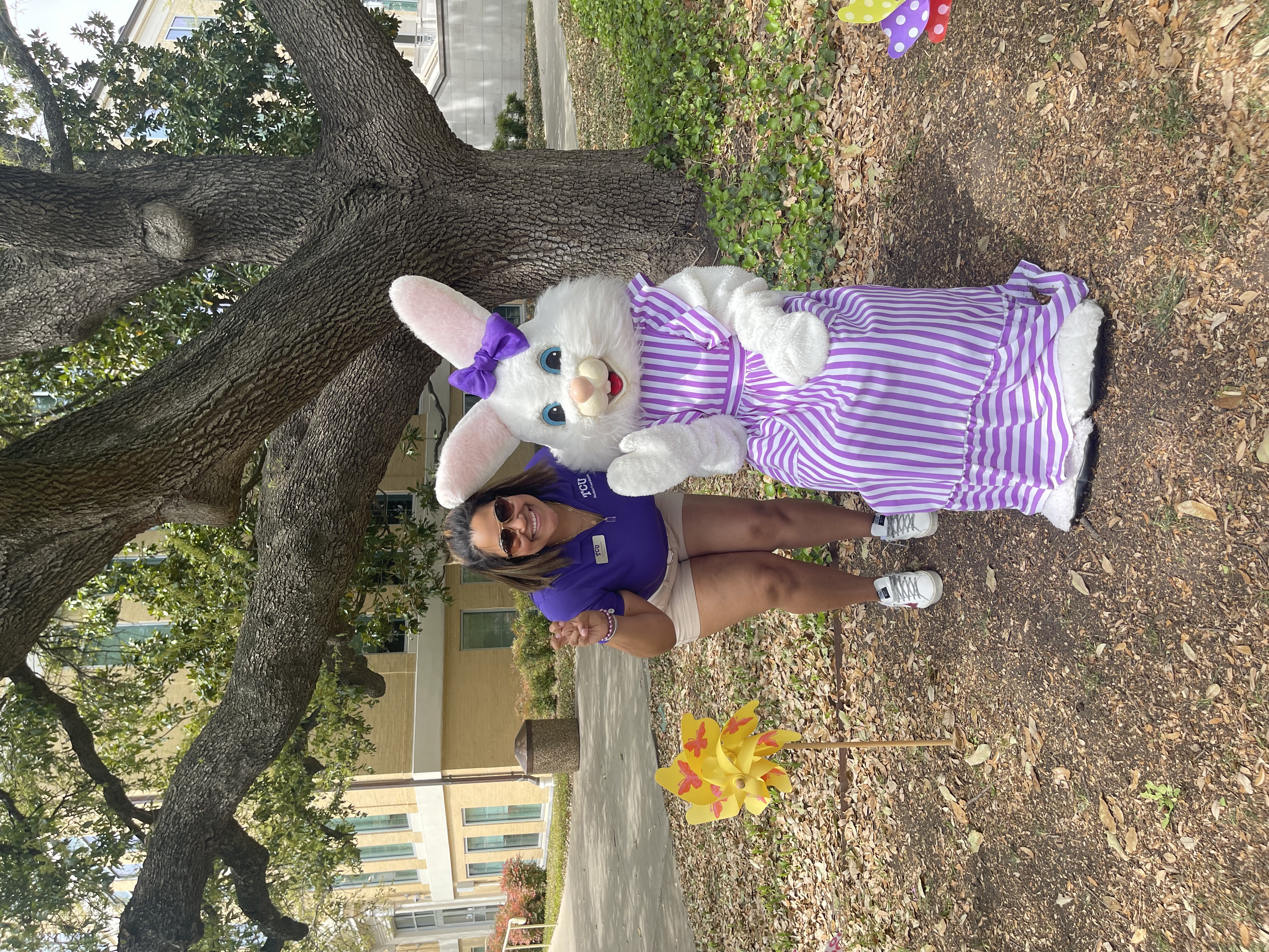 Johnson at an event for TCU