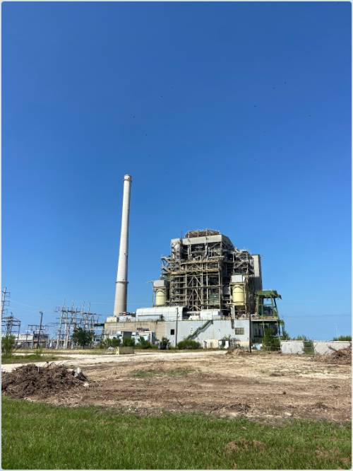 Decomissioned powerplant near Taylor, Texas