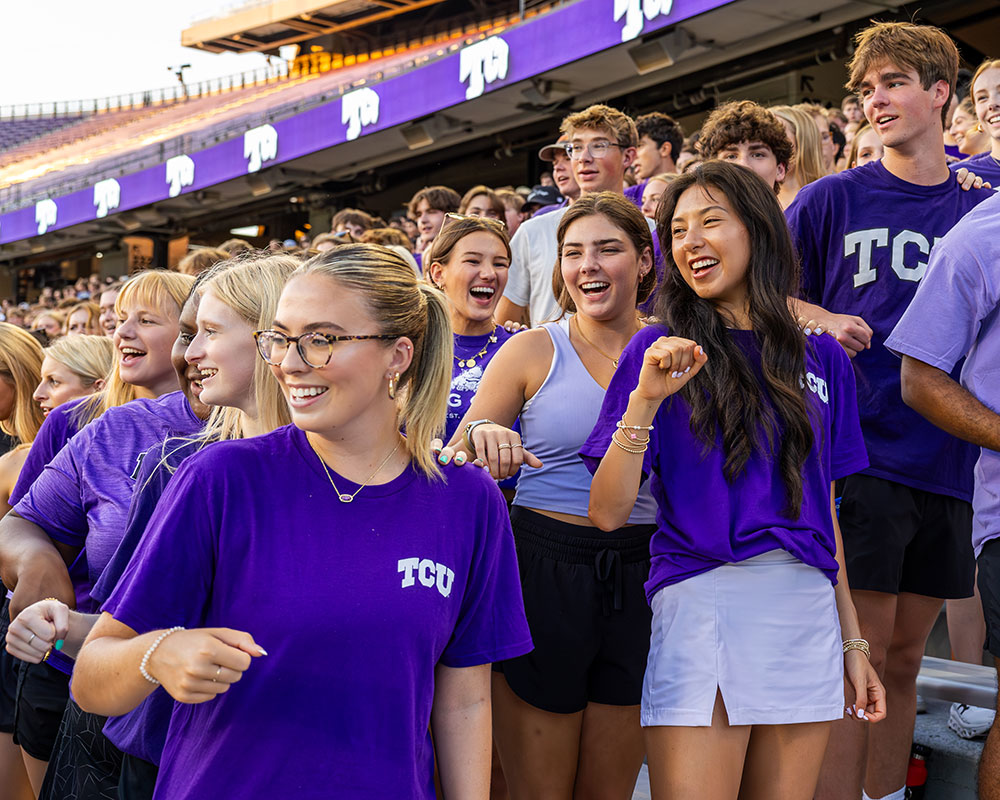 TCU new student pep rally