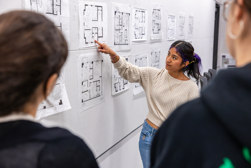 TCU interior design student