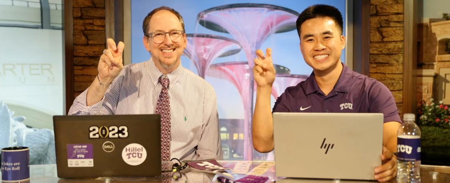 Vice Provost for Enrollment Management Heath Einstein and Ken Nguyen ’24, Admission Counselor during Real Talk: Admission Tips. 