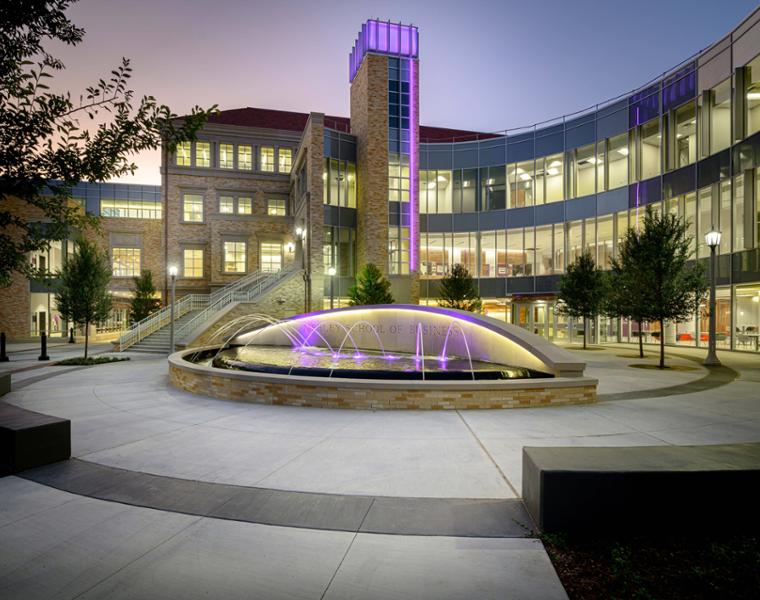 exterior of business school facility