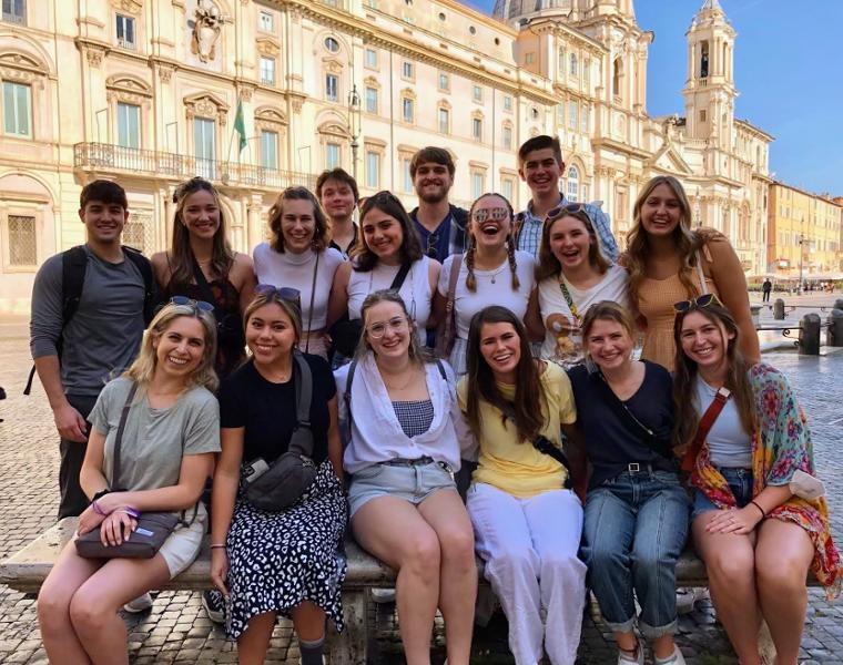 TCU students abroad in Rome, Italy