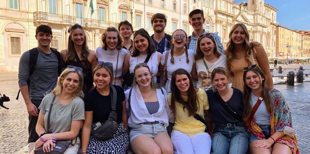 TCU students abroad in Rome, Italy