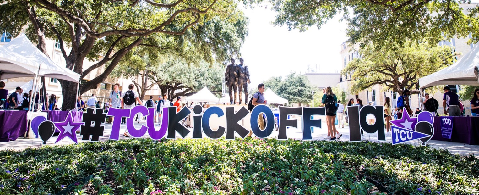 TCU Kickoff 2019 drew large crowds of students to the Intellectual Commons area
