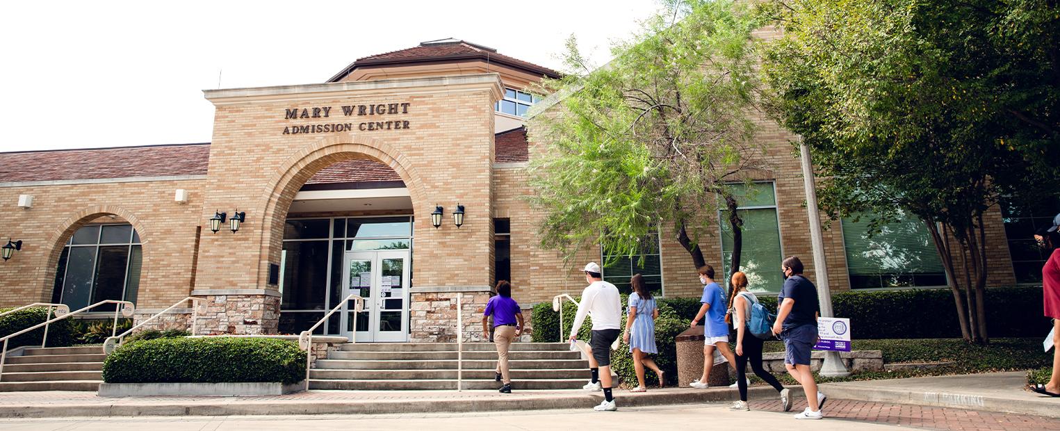 Mary Wright Admission Center entrance
