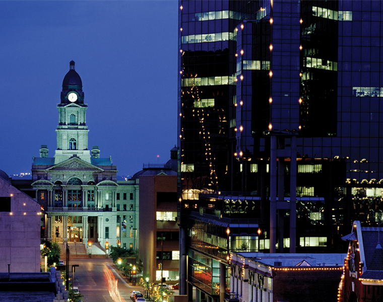 Downtown Fort Worth, Texas at night